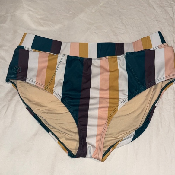 Nani Swimwear Other - Nani swimwear Striped High-Waisted Bikini Bottoms